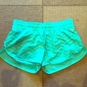 Light Green Lorna Jane Running Shorts